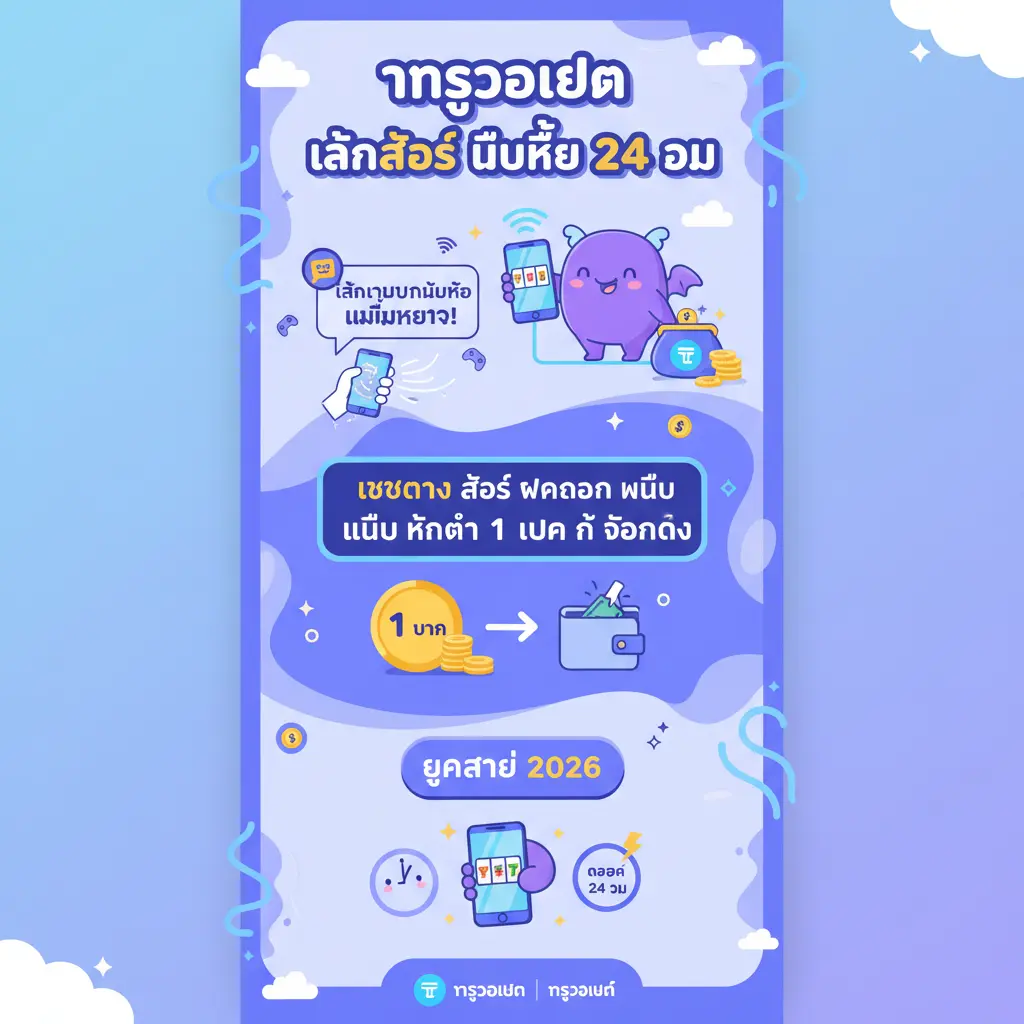 เว็บตรง สล็อต ฝากถอน ไม่มี ขั้นต่ำ 1 บาท ก็ ถอนได้ - ทรูวอเลท