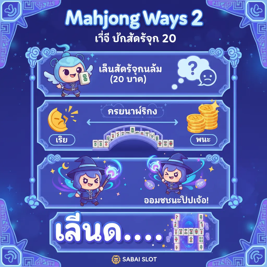 วิธี ปั่นสล็อตทุน 20 - Mahjong Ways 2