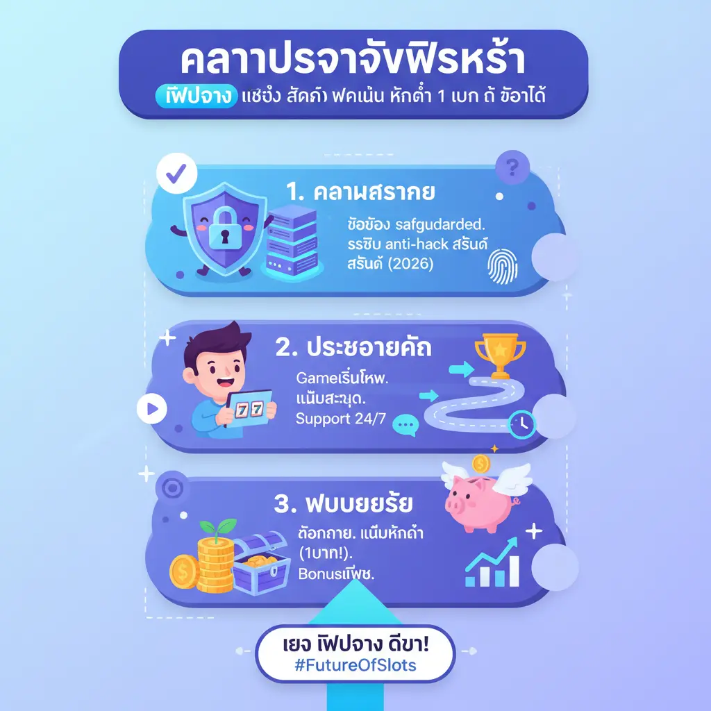 เว็บตรง สล็อต ฝากถอน ไม่มี ขั้นต่ำ 1 บาท ก็ ถอนได้ - ความปลอดภัยเว็บไซต์