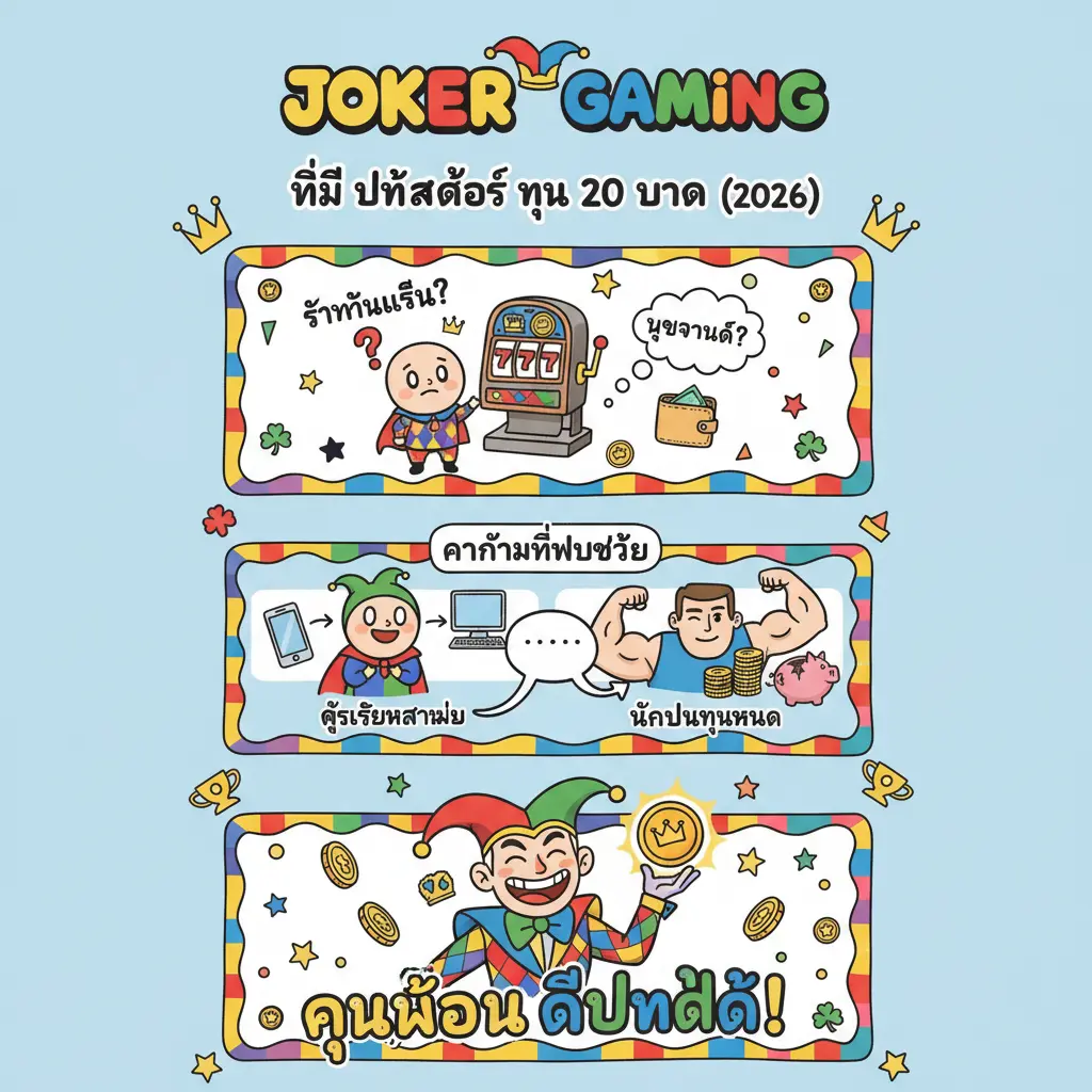 วิธี ปั่นสล็อตทุน 20 - Joker Gaming